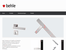Tablet Screenshot of behle.com